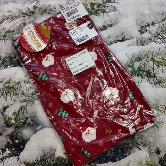 NWT Red Holiday Treats Leggings size Large - Picture 7 of 7